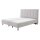 Interliving Boxspringbett Serie 1418 - Boxspringbett mit feinem Cordbezug silberfarbener Feincord – Liegefläche ca. 180 x 200 cm