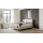 Interliving Boxspringbett Serie 1418 - Boxspringbett mit gestepptem Kopfteil naturfarbener Webstoff Famosa – Liegefläche ca. 180 x 200 cm