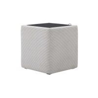 Interliving Boxspringbett Serie 1418 - Nachtkonsole mit Ladefunktion silberfarbener Feincord