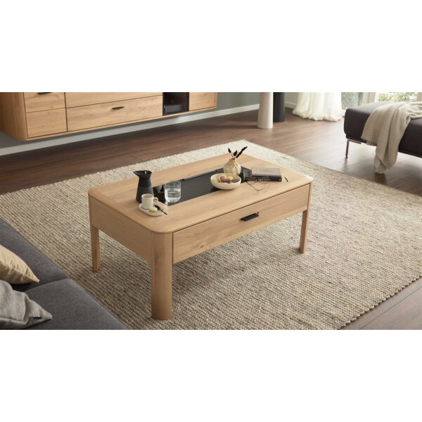 Interliving Wohnzimmer Serie 2029 - Couchtisch Wildeiche - ca. 110 x 65 cm