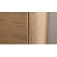 Interliving Wohnzimmer Serie 2029 - Highboard Wildeiche & Granit-Steinoptik - drei Türen, eine Schublade, Breite ca. 132 cm