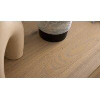 Interliving Wohnzimmer Serie 2029 - Highboard Wildeiche & Granit-Steinoptik - drei Türen, eine Schublade, Breite ca. 132 cm