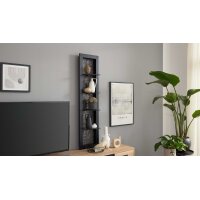 Interliving Wohnzimmer Serie 2029 - Wandregal Mattschwarz...