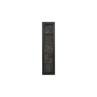 Interliving Wohnzimmer Serie 2029 - Wandregal Mattschwarz & Granit-Steinoptik - ca. 33 x 135 cm