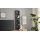 Interliving Wohnzimmer Serie 2029 - Wandregal Mattschwarz & Granit-Steinoptik - ca. 33 x 135 cm