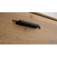 Interliving Wohnzimmer Serie 2029 - Medien-Lowboard Wildeiche & Granit-Steinoptik - zwei Türen, zwei Schubladen, Länge ca. 200 cm
