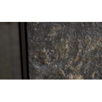 Interliving Wohnzimmer Serie 2029 - Wandregal Wildeiche & Granit-Steinoptik - ca. 46 x 135 cm