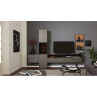 Interliving Wohnzimmer Serie 2030 - Wohnwand Wolfram Grey...
