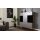 Interliving Wohnzimmer Serie 2030 - Highboard Wolfram Grey & Spaltholz - drei Türen, zwei Schubladen, Breite ca. 120 cm