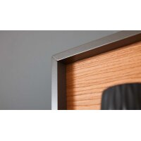 Interliving Wohnzimmer Serie 2030 - Wandboard Wolfram Grey & Spaltholz - ca. 48 x 38 cm