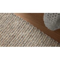 Interliving Teppich Serie B-8003 hellbraun melierte Schurwolle – ca. 170 x 240 cm