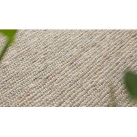 Interliving Teppich Serie B-8003 hellbraun melierte Schurwolle – ca. 70 x 300 cm