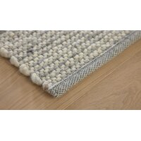Interliving Teppich Serie B-8003 weiß melierte Schurwolle – ca. 70 x 350 cm