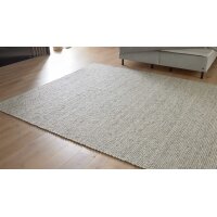Interliving Teppich Serie B-8003 weiß melierte...
