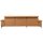 Interliving Sofa Serie 4064 - Ecksofa kurkumafarbene Mikrofaser Galero Punto & Fuß W003-01 - Stellfläche ca. 275 x 176 cm