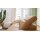 Interliving Sofa Serie 4064 - Ecksofa kurkumafarbene Mikrofaser Galero Punto & Fuß W003-01 - Stellfläche ca. 275 x 176 cm