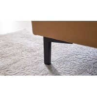 Interliving Sofa Serie 4064 - XXL-Funktionshocker kurkumafarbene Mikrofaser Galero Punto & Fuß W003-01 - ca. 130 x 65 cm