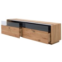 Interliving Wohnzimmer Serie 2027 - Wohnwand Asteiche - dreiteilig, Breite ca. 286 cm