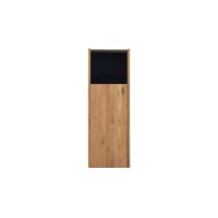 Interliving Wohnzimmer Serie 2027 - Highboard-Vitrine Asteiche - eine Tür, Höhe ca. 144 cm