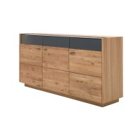 Interliving Wohnzimmer Serie 2027 - Sideboard Asteiche - drei Türen, Länge ca. 186 cm