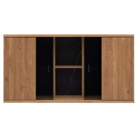 Interliving Wohnzimmer Serie 2027 - Hängeschrank Asteiche - zwei Türen, Breite ca. 140 cm