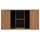 Interliving Wohnzimmer Serie 2027 - Hängeschrank Asteiche - zwei Türen, Breite ca. 140 cm
