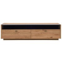Interliving Wohnzimmer Serie 2027 - Lowboard Asteiche - zwei Schubladen, Länge ca. 216 cm