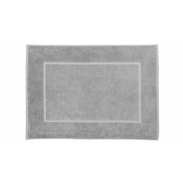 Interliving Handtuch Serie 9108 - Badvorleger silberfarbene Baumwolle - ca. 60 x 80 cm