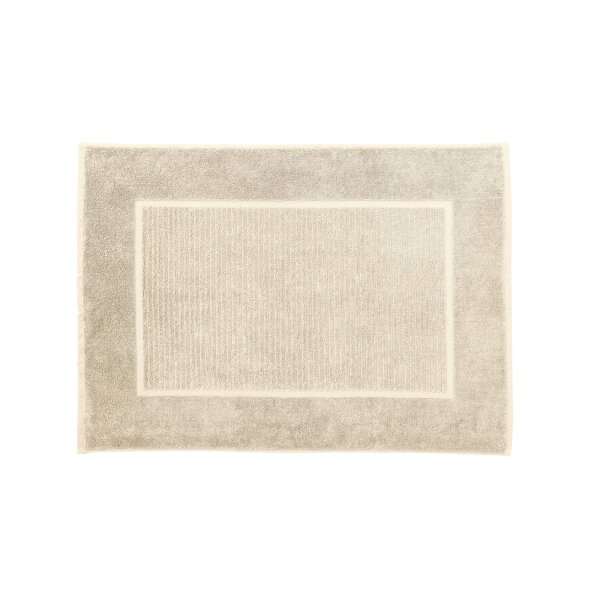 Interliving Handtuch Serie 9108 - Badvorleger naturweiße Baumwolle - ca. 60 x 80 cm