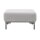 Interliving Sofa Serie 4255 – Polsterhocker silberfarbener Bezug Mara 9 & schwarze Metallfüße 4.26 - ca. 65 x 95 cm