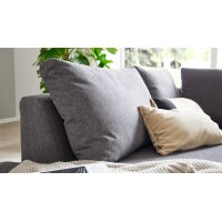 Interliving Sofa Serie 4255 – Ecksofa grauer Bezug Comora 9853 & silberfarbene Metallfüße 4.26 - Stellfläche ca. 185 x 255 cm