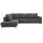 Interliving Sofa Serie 4255 – Ecksofa grauer Bezug Comora 9853 & silberfarbene Metallfüße 4.26 - Stellfläche ca. 185 x 255 cm