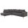 Interliving Sofa Serie 4255 – Ecksofa grauer Bezug Comora 9853 & silberfarbene Metallfüße 4.26 - Stellfläche ca. 185 x 255 cm