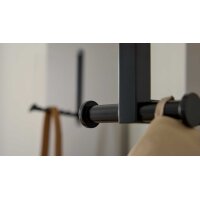 Interliving Garderobe Serie 6012 - Wandgarderobe graubeiger Mattlack - ca. 20 x 180 cm
