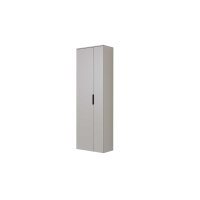 Interliving Garderobe Serie 6012 - Garderobenschrank graubeiger Mattlack - zwei Türen, Höhe ca. 180 cm