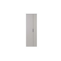 Interliving Garderobe Serie 6012 - Garderobenschrank graubeiger Mattlack - zwei Türen, Höhe ca. 180 cm