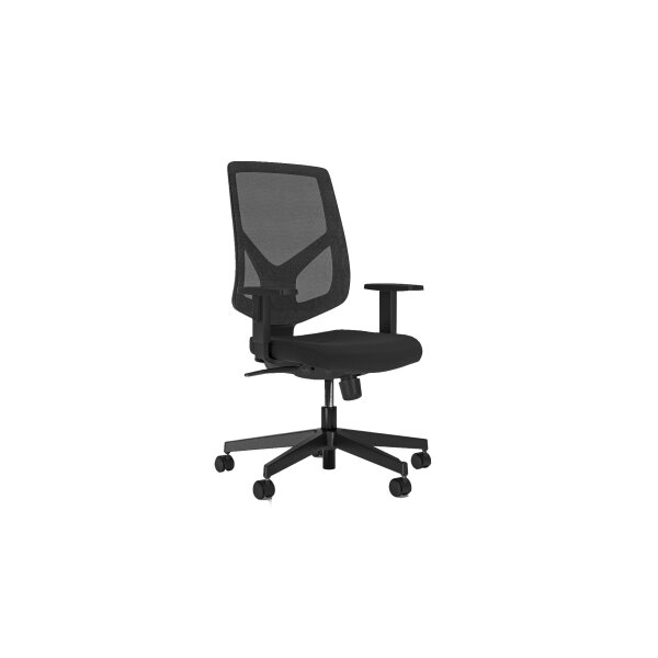 Bürostuhl Nexter Swivel schwarzer Bezug Mesh OP24N, Sempre SM 01 & schwarzes Drehkreuz