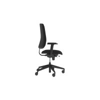 Bürostuhl Utila Swivel schwarzer Bezug Sempre SM 01 & schwarzes Drehkreuz