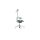 Bürostuhl Utila Swivel mintfarbener Bezug Mesh MT67089, Rivet EGL21 & hellgraues Drehkreuz