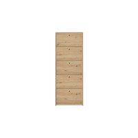 Schuhkipper Flap Asteiche - fünf Klappen, ca. 60 x 168 cm
