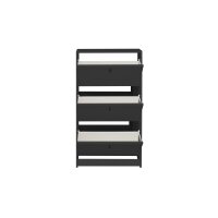 Schuhkipper Flap Anthrazit - drei Klappen, ca. 60 x 104 cm