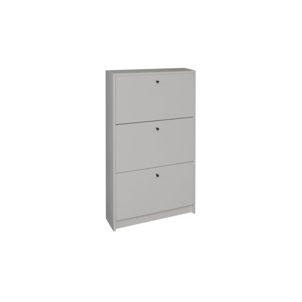 Schuhkipper Flap Kreidegrau - drei Klappen, ca. 60 x 104 cm