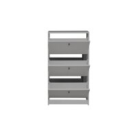 Schuhkipper Flap Kreidegrau - drei Klappen, ca. 60 x 104 cm