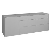 Wohnprogramm Imola - Lowboard Kreidegrau - ca. 169 x 63 cm