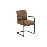 Schwingstuhl Adele hellbrauner Stoffbezug Preston 22 FR...