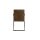 Schwingstuhl Adele hellbrauner Stoffbezug Preston 22 FR & schwarzes Metallgestell