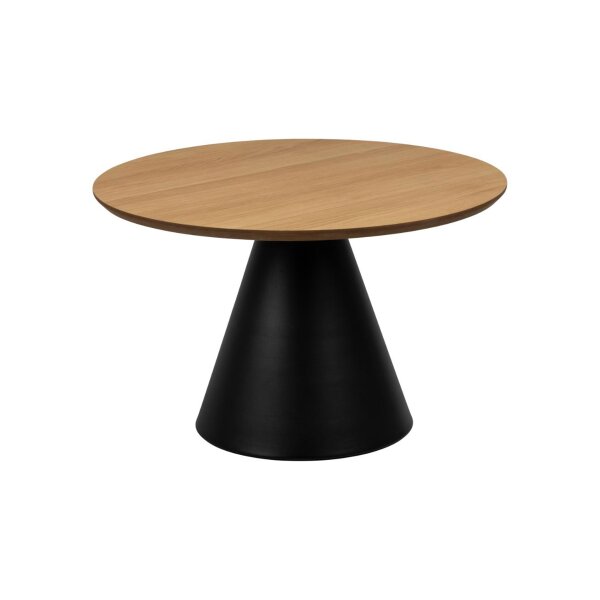 Couchtischserie Soli Eiche & Schwarz - ca. 65 x 43 cm