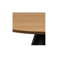 Couchtischserie Soli Eiche & Schwarz - ca. 65 x 43 cm