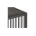 Beistelltisch Strington schwarze Marmoroptik & schwarzes Metallgestell