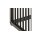 Beistelltisch Strington schwarze Marmoroptik & schwarzes Metallgestell